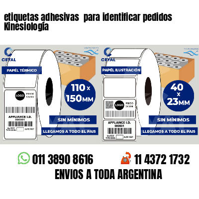 etiquetas adhesivas  para identificar pedidos Kinesiología