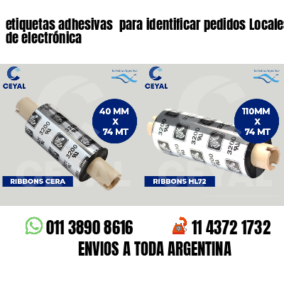 etiquetas adhesivas para identificar pedidos Locales de electrónica