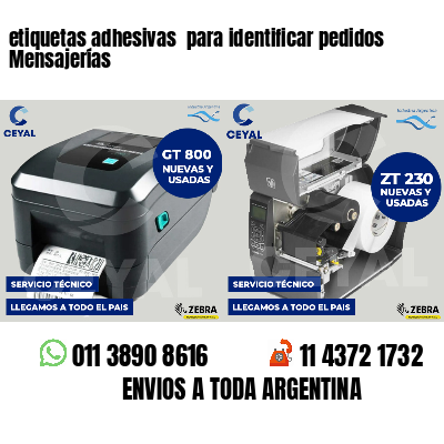 etiquetas adhesivas para identificar pedidos Mensajerías