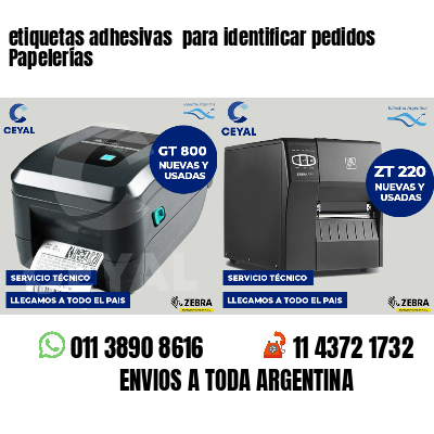 etiquetas adhesivas  para identificar pedidos Papelerías