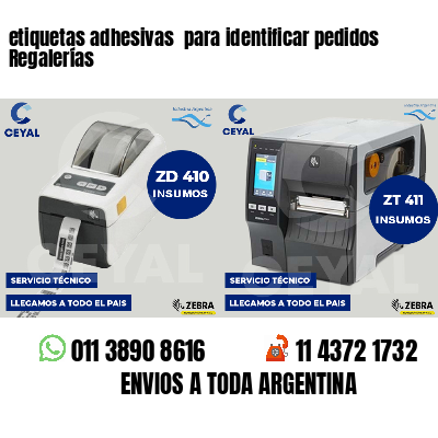 etiquetas adhesivas para identificar pedidos Regalerías