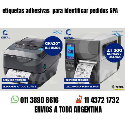 etiquetas adhesivas  para identificar pedidos SPA