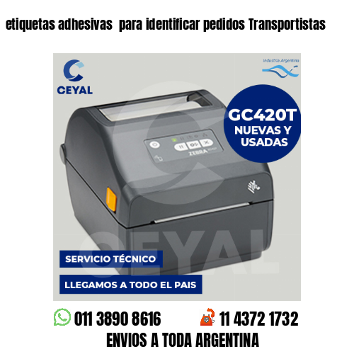 etiquetas adhesivas  para identificar pedidos Transportistas