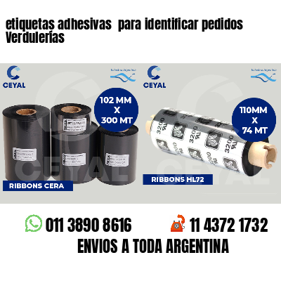 etiquetas adhesivas para identificar pedidos Verdulerías