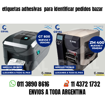 etiquetas adhesivas  para identificar pedidos bazar