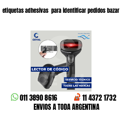etiquetas adhesivas  para identificar pedidos bazar