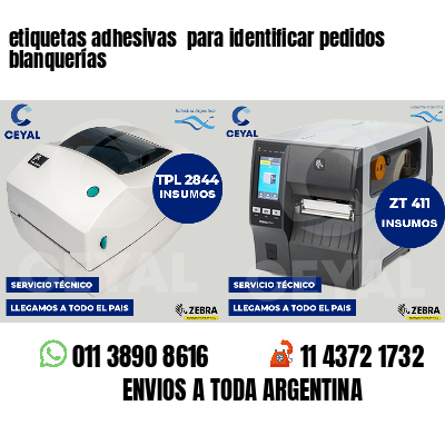 etiquetas adhesivas  para identificar pedidos blanquerías