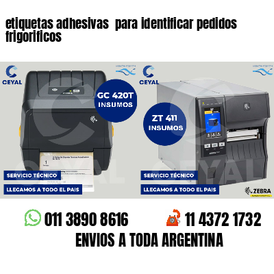 etiquetas adhesivas para identificar pedidos frigorificos