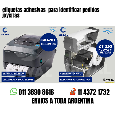 etiquetas adhesivas para identificar pedidos joyerias
