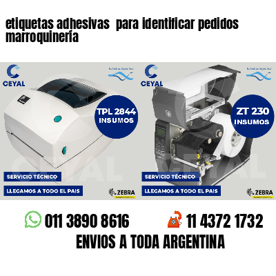 etiquetas adhesivas para identificar pedidos marroquinería
