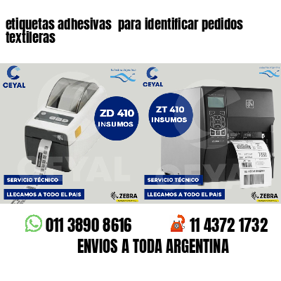 etiquetas adhesivas para identificar pedidos textileras