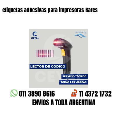 etiquetas adhesivas para impresoras Bares