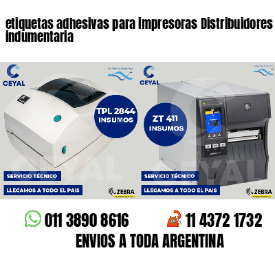 etiquetas adhesivas para impresoras Distribuidores de indumentaria