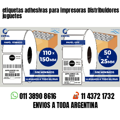 etiquetas adhesivas para impresoras Distribuidores de juguetes