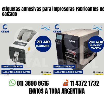 etiquetas adhesivas para impresoras Fabricantes de calzado
