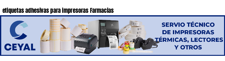 etiquetas adhesivas para impresoras Farmacias
