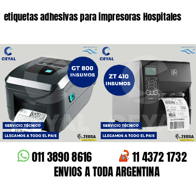 etiquetas adhesivas para impresoras Hospitales