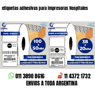 etiquetas adhesivas para impresoras Hospitales