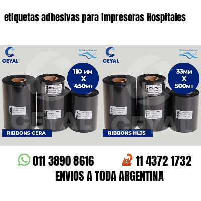 etiquetas adhesivas para impresoras Hospitales