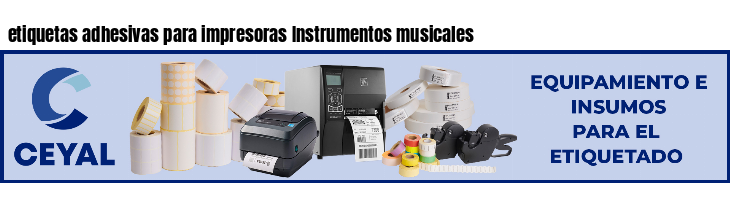 etiquetas adhesivas para impresoras Instrumentos musicales
