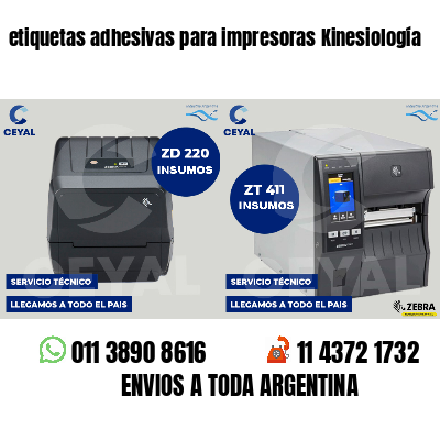 etiquetas adhesivas para impresoras Kinesiología