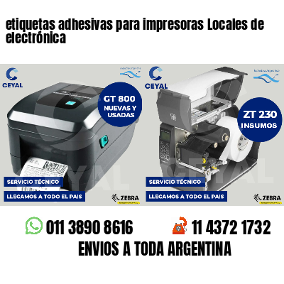 etiquetas adhesivas para impresoras Locales de electrónica