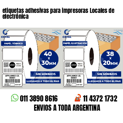 etiquetas adhesivas para impresoras Locales de electrónica