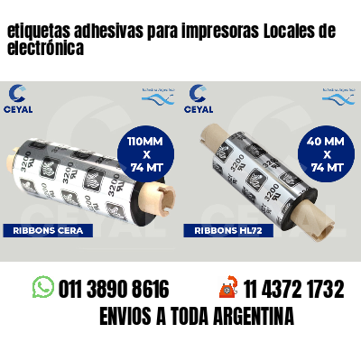 etiquetas adhesivas para impresoras Locales de electrónica