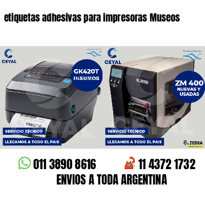 etiquetas adhesivas para impresoras Museos