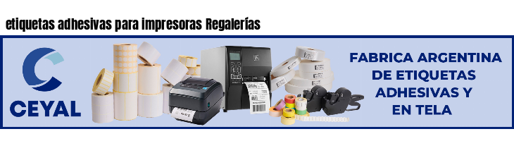 etiquetas adhesivas para impresoras Regalerías