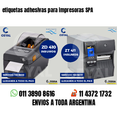 etiquetas adhesivas para impresoras SPA