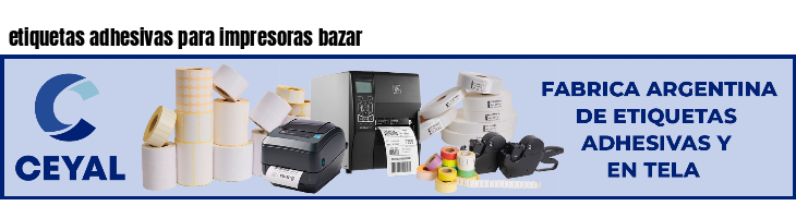 etiquetas adhesivas para impresoras bazar