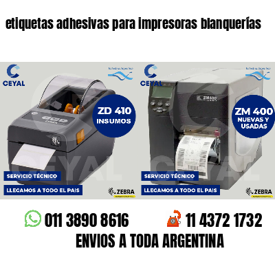 etiquetas adhesivas para impresoras blanquerías