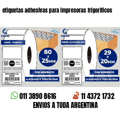 etiquetas adhesivas para impresoras frigorificos