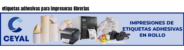 etiquetas adhesivas para impresoras librerias