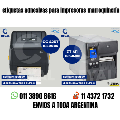 etiquetas adhesivas para impresoras marroquinería
