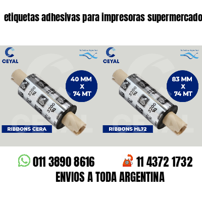 etiquetas adhesivas para impresoras supermercados