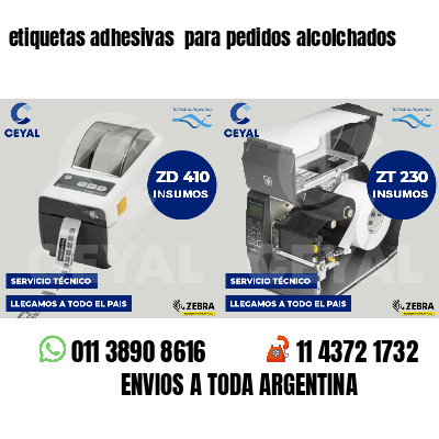 etiquetas adhesivas  para pedidos alcolchados