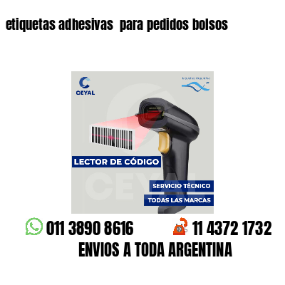 etiquetas adhesivas  para pedidos bolsos