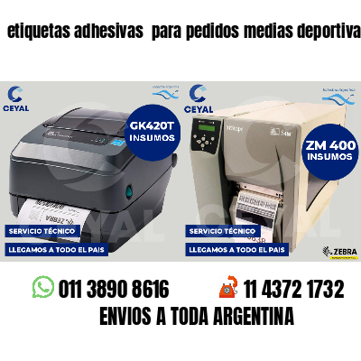 etiquetas adhesivas  para pedidos medias deportivas