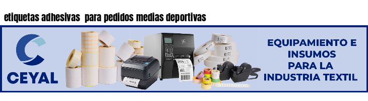 etiquetas adhesivas  para pedidos medias deportivas