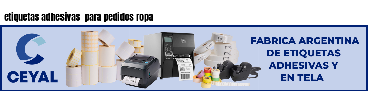 etiquetas adhesivas  para pedidos ropa