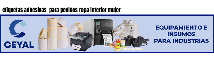 etiquetas adhesivas  para pedidos ropa interior mujer