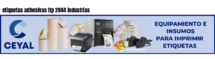 etiquetas adhesivas tlp 2844 industrias