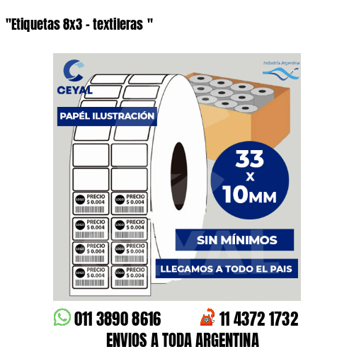 «Etiquetas 8×3 – textileras	«