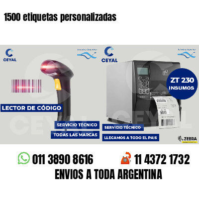 1500 etiquetas personalizadas