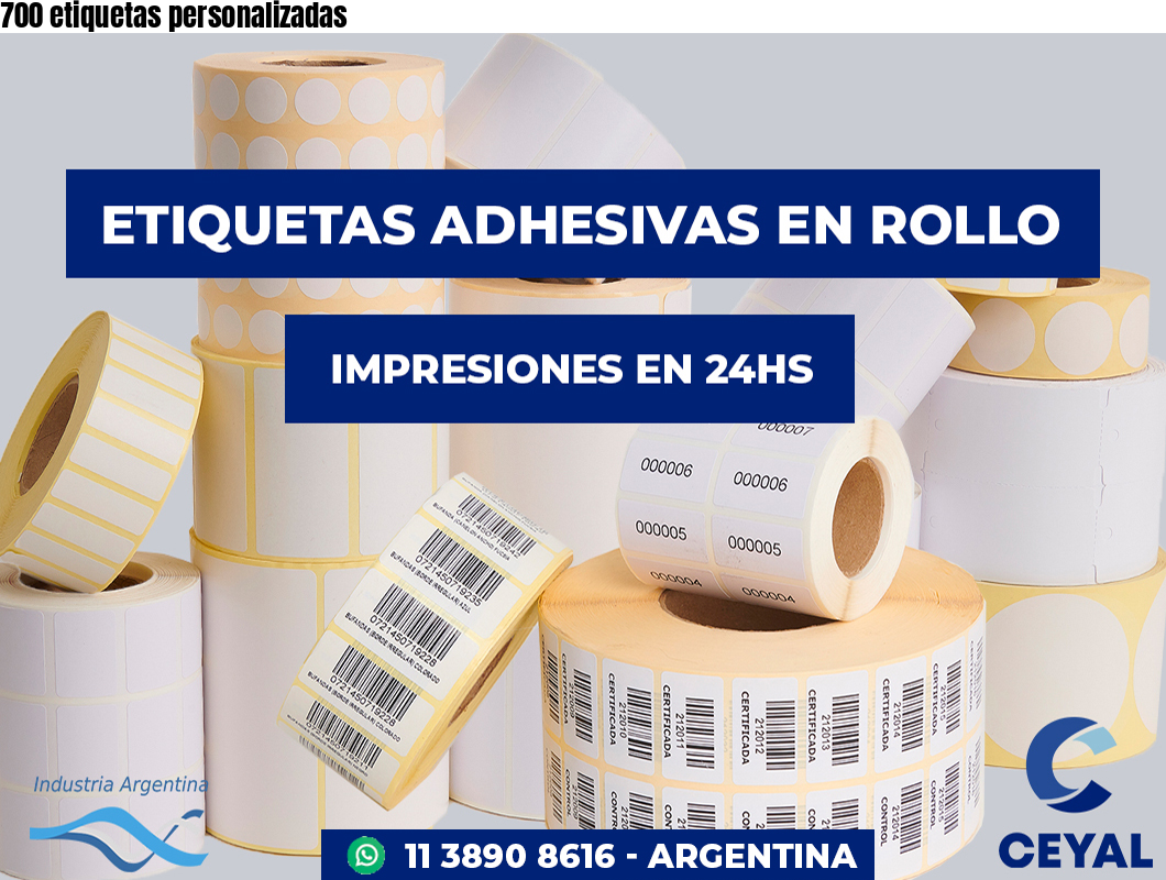 700 etiquetas personalizadas