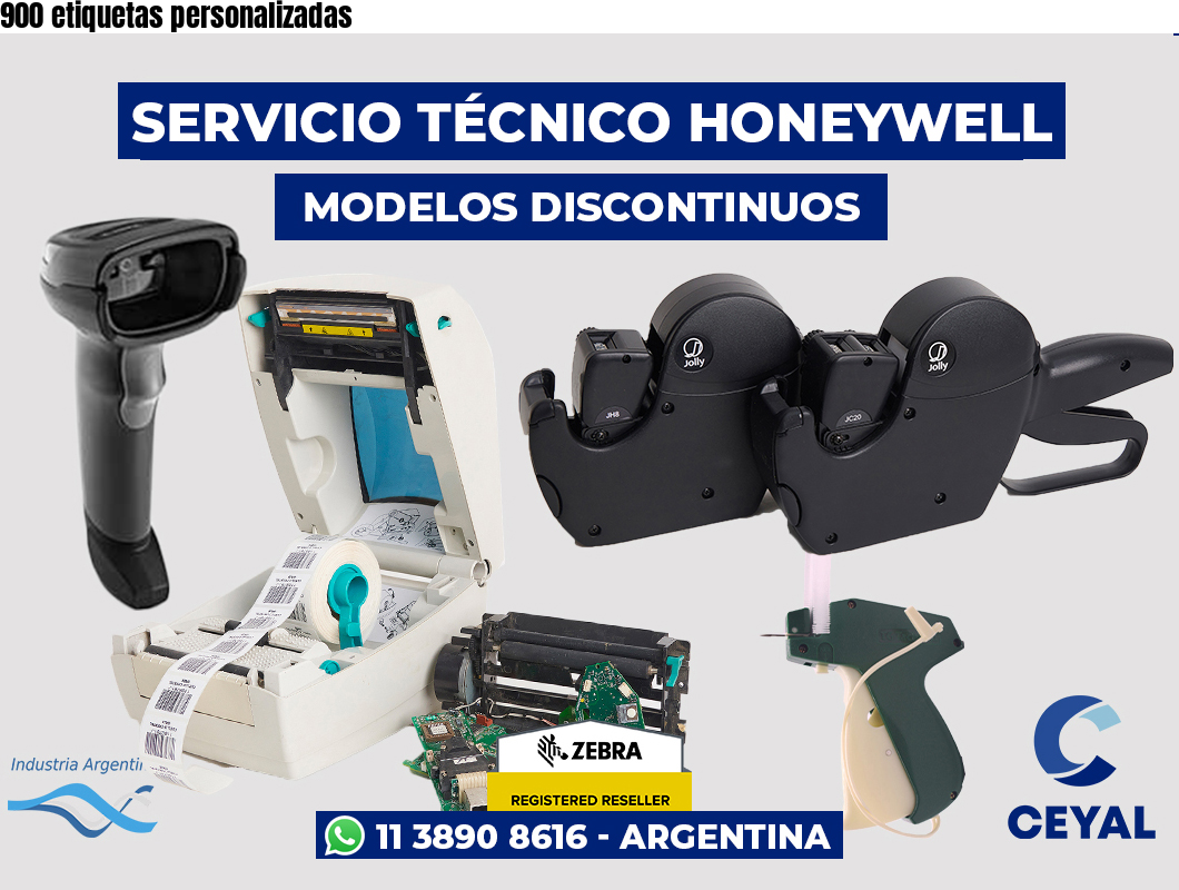 900 etiquetas personalizadas