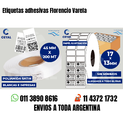 Etiquetas adhesivas Florencio Varela