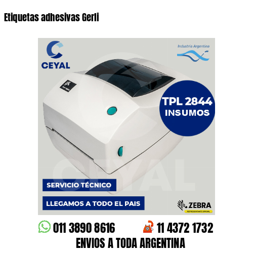 Etiquetas adhesivas Gerli